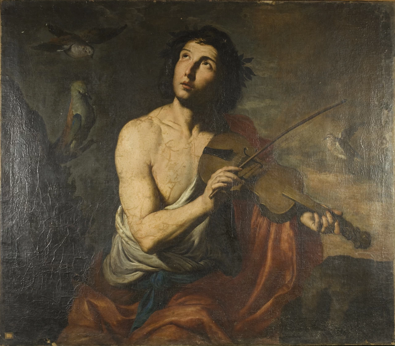 Orfeo con violino tra le mani e animali - Museo di Capodimonte
